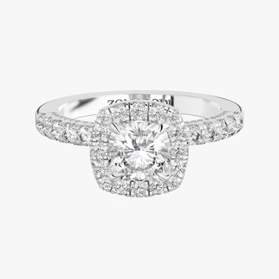 Deluxe Cushion-Cut Solitaire Ring